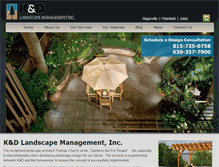 Tablet Screenshot of kdlandscapeinc.com